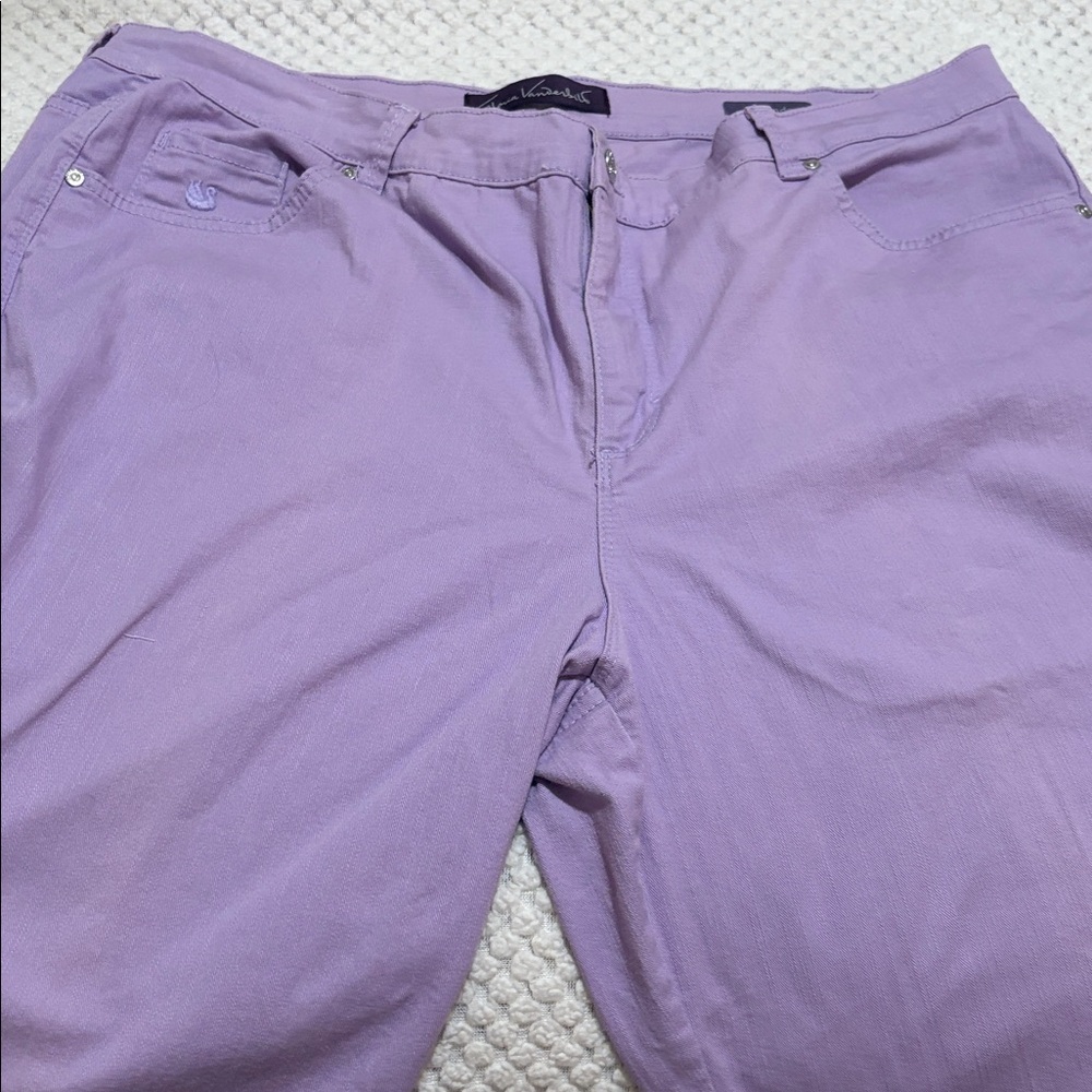 Gloria Vanderbilt Lavender Amanda Pants - Picture 2 of 10